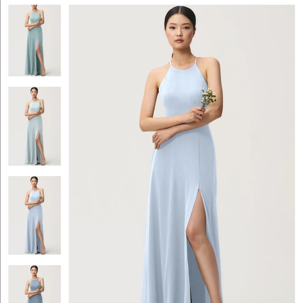 Jenny Yoo Collection Kayla Dress in Whisper Blue